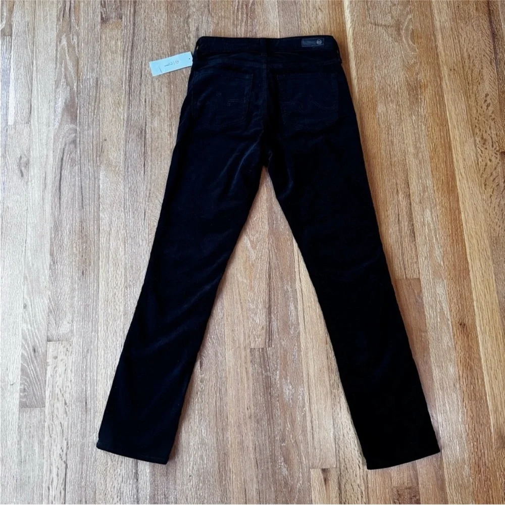 AG Adriano Goldschmied Mari Mid-Rise Slim Straight Jeans Black Size 23 NWT - Picture 3 of 11